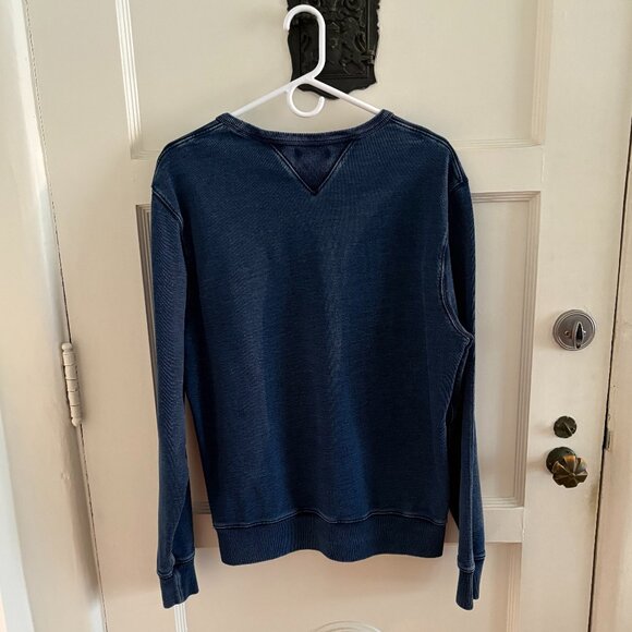 Wallace & Barnes Indigo Crew Neck Sweatshirt | Mens Large - Picture 2 of 3
